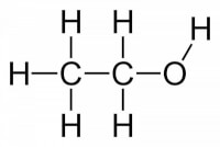 Figuur 1: ethanol / Bron: Benjah bmm27, Wikimedia Commons (Publiek domein)