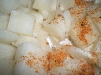 stukjes rauwe jicama: een geliefde snack in Mexico  / Bron: Eliazar, Flickr (CC BY-2.0)