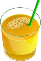 Vitamine C (bijvoorbeeld in sinaasappelsap) bestrijdt het virus / Bron: Clker Free Vector Images, Pixabay