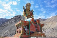 Boeddha-standbeeld bij het Diskit-klooster in Ladakh, India / Bron: Shams amu, Wikimedia Commons (CC BY-SA-3.0)