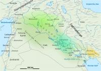 Overzichtskaart van Mesopotamië / Bron: Jcwf, Wikimedia Commons (CC BY-SA-4.0)