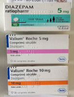 Diazepam (Valium) / Bron: Gotgot44, Wikimedia Commons (CC BY-SA-4.0)