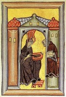 Hildegard van Bingen / Bron: Onbekend, Wikimedia Commons (Publiek domein)