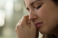 Langdurig huilen kan leiden tot dikke ogen / Bron: Photographee.eu/Shutterstock.com