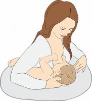 Borstvoeding kan leiden tot tepelkloofjes / Bron: Gdakaska, Pixabay