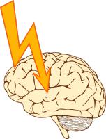 Epilepsie is kortsluiting in de hersenen. / Bron: Moini, Openclipart