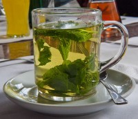 28 kopjes thee bevatten dezelfde stoffen als 1 druppel etherische pepermuntolie. / Bron: Hannes Grobe, Wikimedia Commons (CC BY-3.0)
