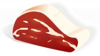 Tekening van rood vlees / Bron: Rg1024, Openclipart